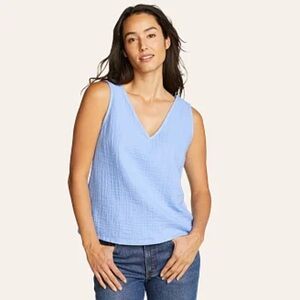 Old Navy Blue Ribbed Sleeveless Tank Top